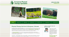 Desktop Screenshot of evergreenptspecialists.com